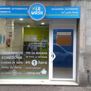 lavandería autoservicio La Wash en Girona.