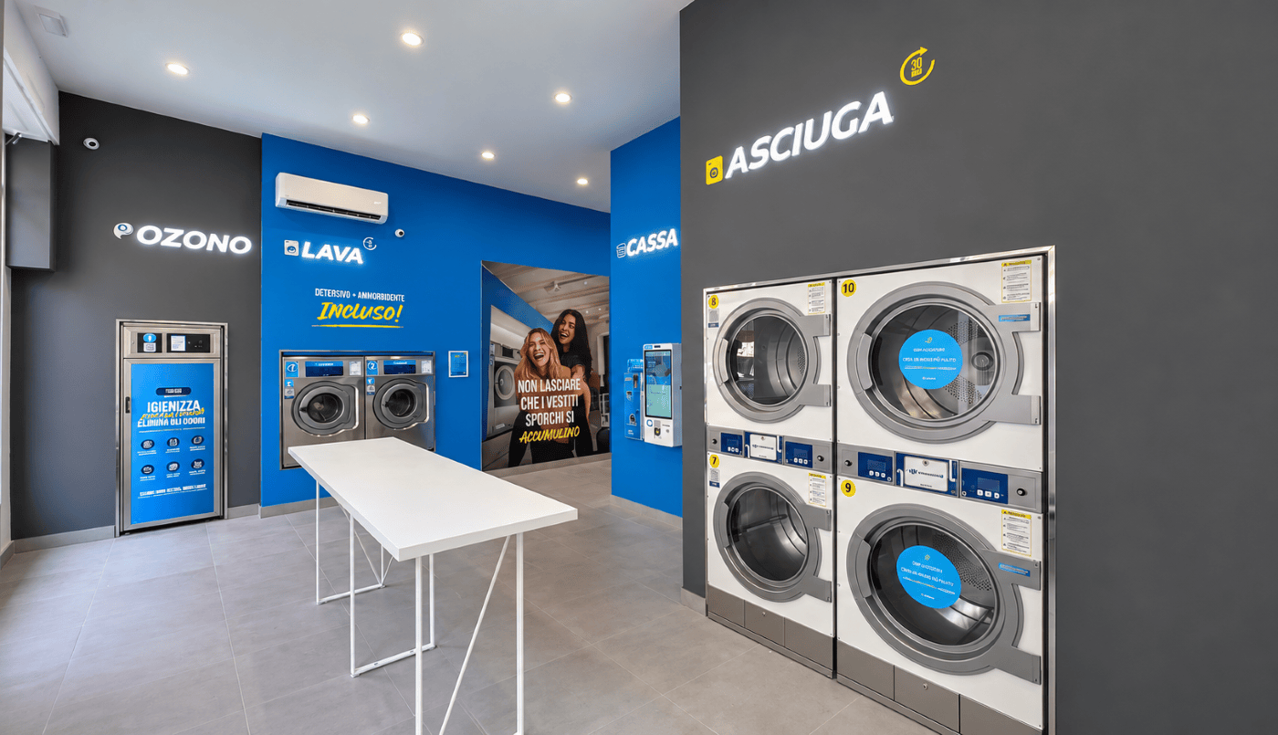 Lavanderia self service in franchising La Wash in Italia