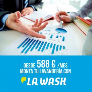 Financiación, desde 588€ puedes montar tu lavandería La Wash