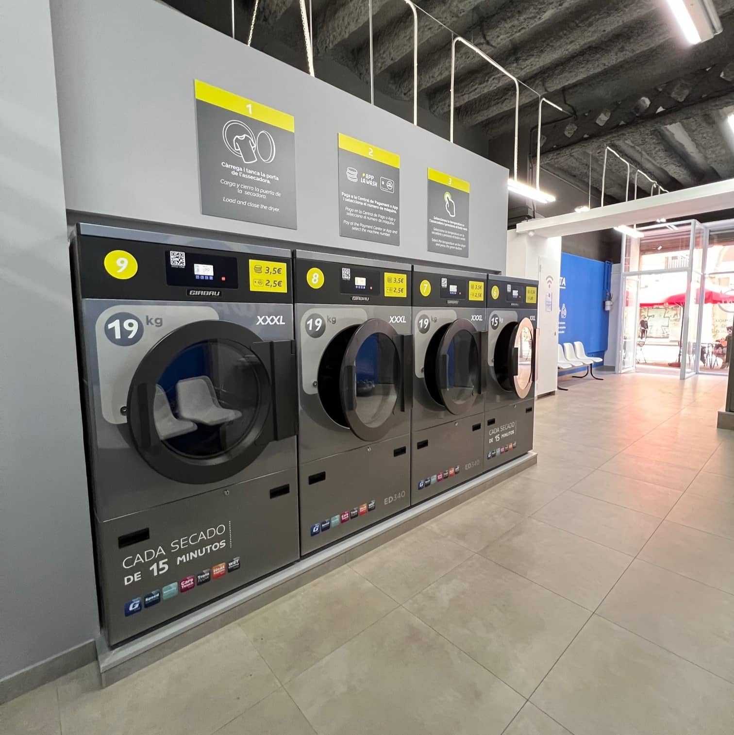 Secadoras de lavandería La Wash Manso 54 Barcelona